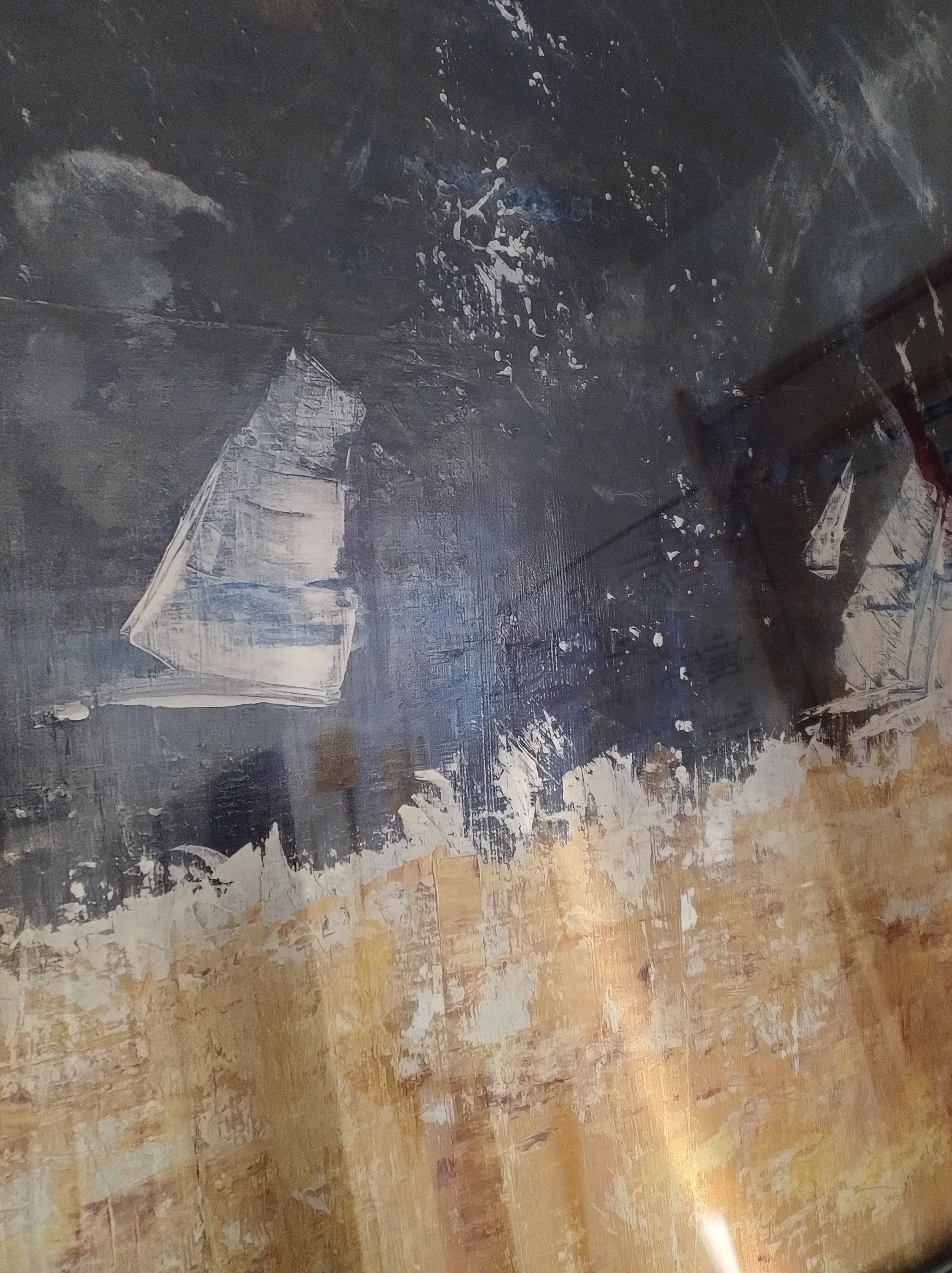 Regen-Regatta – ArtPrint Unikat in hochwertiger ArtBox, 100 cm x 100 cm