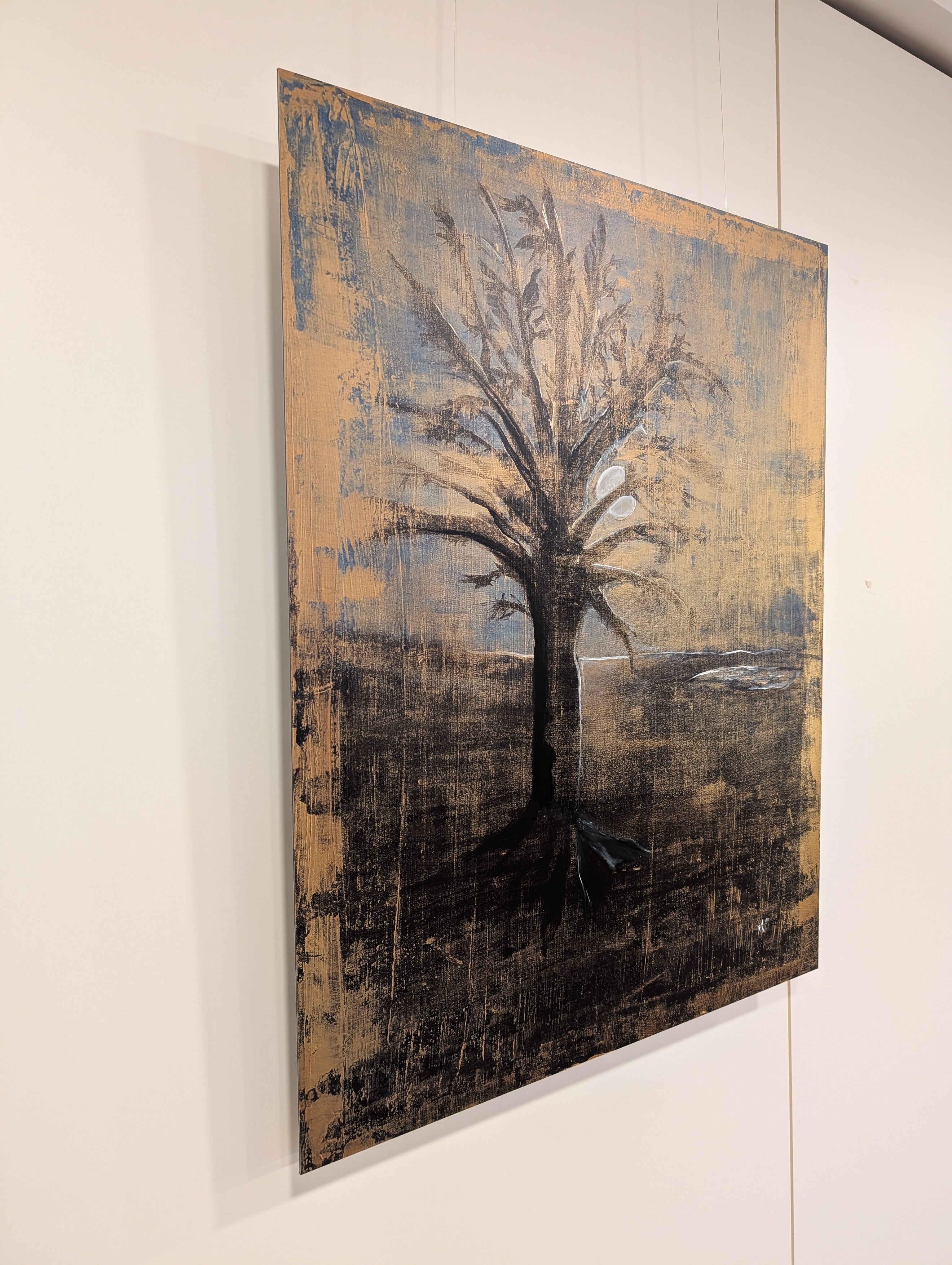 Traumbaum – Art-Print Unikat auf gebürstetem Aluminium, 80 cm x 102,6 cm