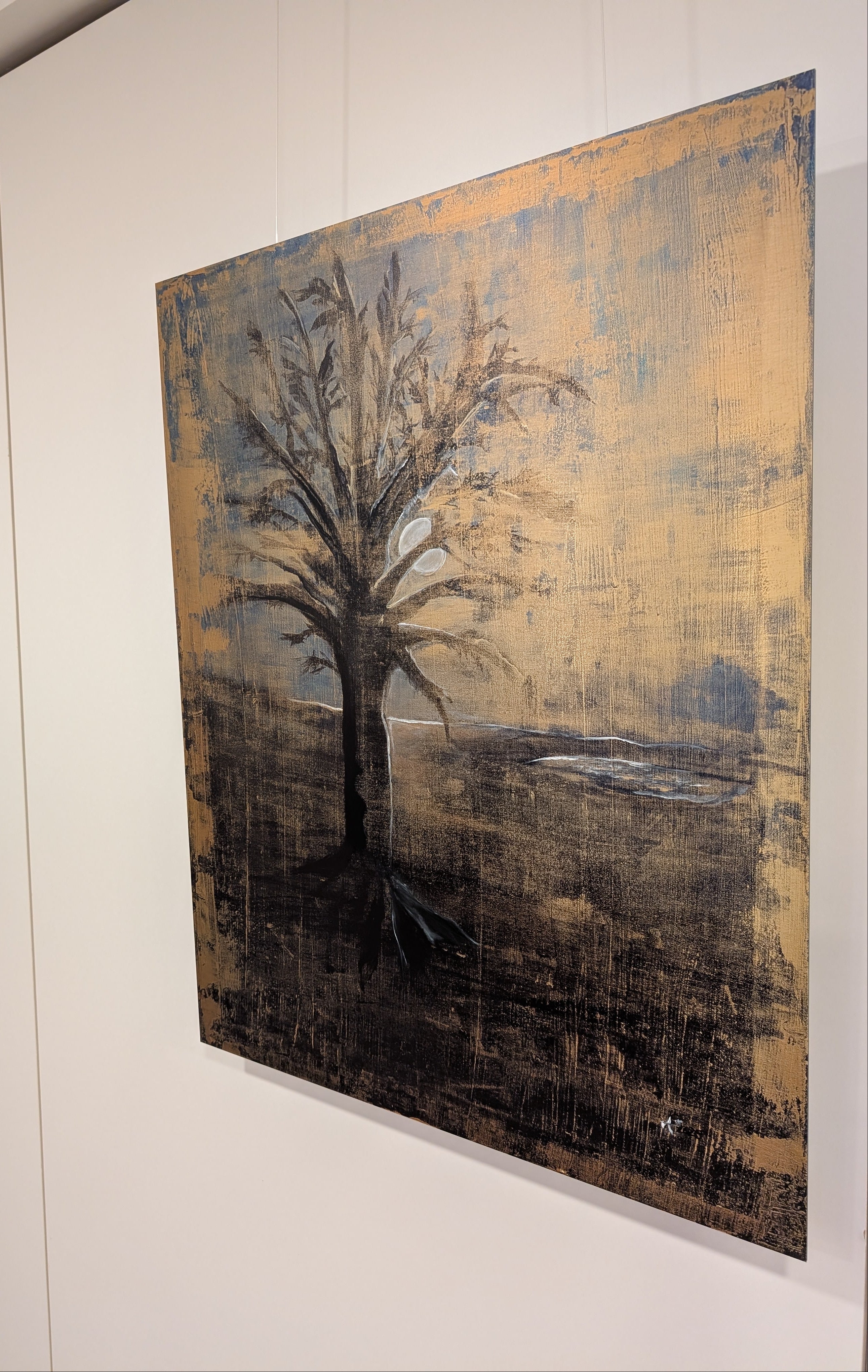 Traumbaum – Art-Print Unikat auf gebürstetem Aluminium, 80 cm x 102,6 cm